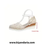 صندل زنانه تابستانی لژدار مدل Slip-On، نمای جزئی