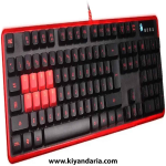 نمای بغل صفحه کلید گیمینگ مکانیکی نیمه اپتیکال BLOODY B2278 8-Key Light Strike (LK)