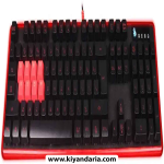 نمای کلی صفحه کلید گیمینگ مکانیکی نیمه اپتیکال BLOODY B2278 8-Key Light Strike (LK)