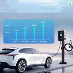 ایستگاه شارژ AC خودروهای برقی دوقلو ZUIDID مدل TA-AC-D در حال شارژ