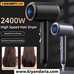 سشوار حرفه‌ ای مدل F33 T821 با توان 2400 وات HOMEFISH مشکی. نمای اصلی