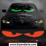 پنل LED ماتریسی لوگوی چشم شیطانی خودرو قابل برنامه‌ ریزی با کنترل اپلیکیشنی. نمای اصلی