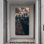 ساعت دیواری الکترونیکی هوشمند با حسگر راداری، LED دیجیتال. نمای دیگر