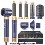 سشوار برس دار 7 کاره با موتور بدون برس برند UKLISS مدل WT-622 مشکی. نمای اصلی