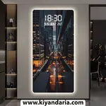 ساعت دیواری الکترونیکی هوشمند با حسگر راداری، LED دیجیتال. نمای اصلی