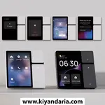 پنل هوشمند 3.5 اینچی Tuya با نمایشگر LCD و پشتیبانی دوربین برند EOENKK مدل TPP06 سفید. نمای کلی
