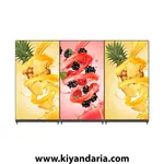 کیوسک لمسی ایستاده تبلیغاتی با نمایشگر 4K. نمای کلی
