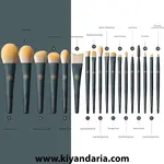 ست براش آرایشی حرفه ای EIGSHOW مدل Shaded Spruce (18 عددی). نمای کلی