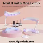 چراغ UV LED ناخن مدل Modelones BELLE GAGA (سفید-صورتی). نمای دیگر