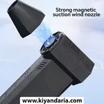 سشوار توربویی پرقدرت NUANTONG مدل 130,000RPM شارژی – بدون سیم و قابل حمل مشکی. نمای دیگر