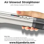 اتو و سشوار هوايي PARWIN PRO BEAUTY مدل Air Straight. نمای کنار