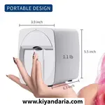 پرینتر ناخن دیجیتال هوشمند 3D مدل M1/H1. ابعاد