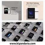 پنل هوشمند 3.5 اینچی Tuya با نمایشگر LCD و پشتیبانی دوربین برند EOENKK مدل TPP06 سفید. نمای دیگر