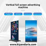 کیوسک لمسی ایستاده تبلیغاتی با نمایشگر 4K. نمای دیگر