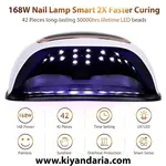 لامپ UV و LED ناخن Angju مدل 168W. نمای روبرو