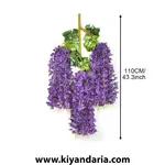 گل مصنوعی ویستریا 12 تایی - تزئینات آویز عروسی، دکوراسیون خانه. ابعاد