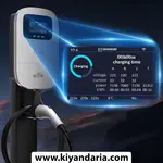 ایستگاه شارژ خودرو الکتریکی JIGU 22KW با قابلیت WiFi و کنترل از طریق اپلیکیشن. نمایشگر