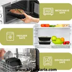 ست 20 عددی ظرف نگهدارنده غذا MOMENT مدل 32 اونس-مناسب مایکروویو، فریزر نمای کلی