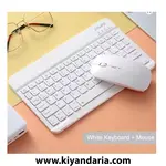 کیبورد و ماوس بلوتوثی قابل‌حمل مدل Slim Mini نمای چپ