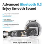 هندزفری بلوتوثی مشکی Haylou X1 NEO True Wireless Earbuds Bluetooth 50 Black نمای کلی