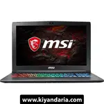 لپ تاپMSI مدل GF62VR 7RF-877 با پردازنده Core i7، گرافیک GTX 1060، حافظه 16 گیگابایت و 1 ترابایت نمای روبه رو