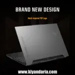 لپ تاپ 15.6اینچی ASUS مدل TUF F15 FX507VV با پردازنده Core i7 ظرفیت 1 ترابایت نمای پشتی