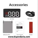 نمایشگر سربالا خودرو RYSJM مدل M3 – اتصال OBD2
