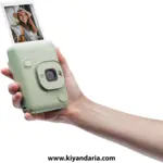 دوربین فوجی فیلم INSTAX Mini LIPLAY فوری هیبریدی رنگ سبز ماتشا نمای پشت دوربین