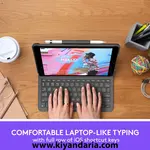 کیبورد لاجیتک مدل Slim Folio – مناسب برای iPad نسل 7، 8 و 9