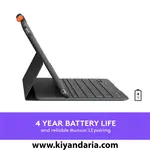 کیبورد لاجیتک مدل Slim Folio – مناسب برای iPad نسل 7، 8 و 9