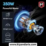 دوچرخه برقی Mogoo E6000 مدل 27.5 اینچ – موتور 350 وات - خاکستری