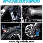 دوچرخه برقی کوهستانی آفرود مدل U08 دو موتور 1500 وات