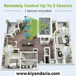 دماسنج بی‌ سیم برای نمایش دمای داخلی و خارجی Exrp مدل SD-D5