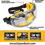 عینک ایمنی ضد بخار DeWalt مدل DPG82-11C