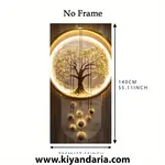 تابلو دیواری مدرن مدل درختان طلایی – طرح انتزاعی بدون قاب سایز 140* 70