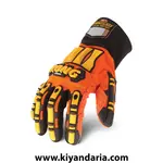 دستکش ایمنی ضد ضربه Ironclad مدل KONG SDX2-04-L سایز بزرگ - نارنجی