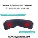 ماساژور چشم بی سیم و قابل شارژ ARES مدل iGalaxy دارای 4 حالت ماساژ تاشو 180 درجه موزیک پخش کن بلوتوثی نمای داخل