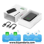 مبدل Carlinkit 5.0 – تبدیل بی‌ سیم Apple CarPlay و Android Auto برای خودرو. نمای کلی