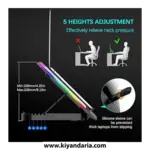 کول پدTopMate C11 Laptop  نمای جانبی