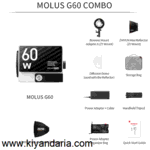 کیت نور ال ای دی Zhiyun MOLUS G60 Bi-Color (Combo Kit)