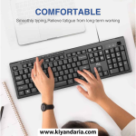 صفحه کلید سیم کشی USB USB Ultra-Slim برای Mac و PC
