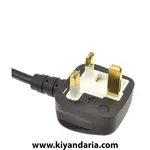نما بالا کابل برق دسکتاپ DKURVE با دوشاخه UK به 2 خروجی C13 IEC