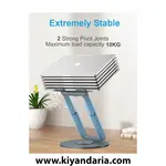  نما مایل پایه ارگونومیک آلومینیومی لپ‌ تاپ Proffisy برای میز