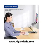  نما کنار پایه لپ‌تاپ BESIGN مدل LSX7، دارای پایه چرخان با قابلیت تنظیم 360 درجه