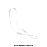 هندزفری بلوتوثی جی بی ال مدل JBL Tune 125BT Neckband Headphones رنگ سفید نمای چپ