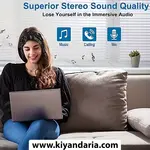 هدبند بلوتوثی ورزشی JINSERTA رنگ مشکی نمای کلی