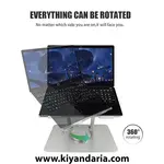 نما چرخش پایه لپ‌ تاپ Vortex D086 با ساختار آلومینیومی بادوام و مدرن