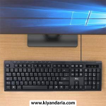 صفحه کلید سیم کشی USB USB Ultra-Slim برای Mac و PC
