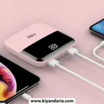 مینی پاور بانک Sandokey 10000mAh رنگ صورتی 