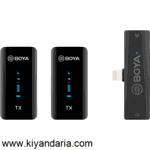 میکروفن بی سیم بویا BOYA BY-XM6-S4 برای آیفون دو فرستنده